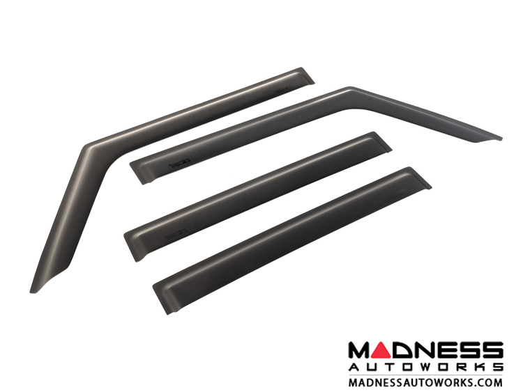 Jeep Gladiator JT Window Visors - Matte Black Jeep Gladiator JT Window Visors - Matte Black